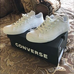 CONVERSE ALL LEATHER TENNIS SHOES